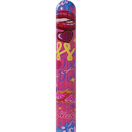 S Line Kaotix Pop Art Pink USB Rechargeable Vibrator 17.8cm - VIBRATORS