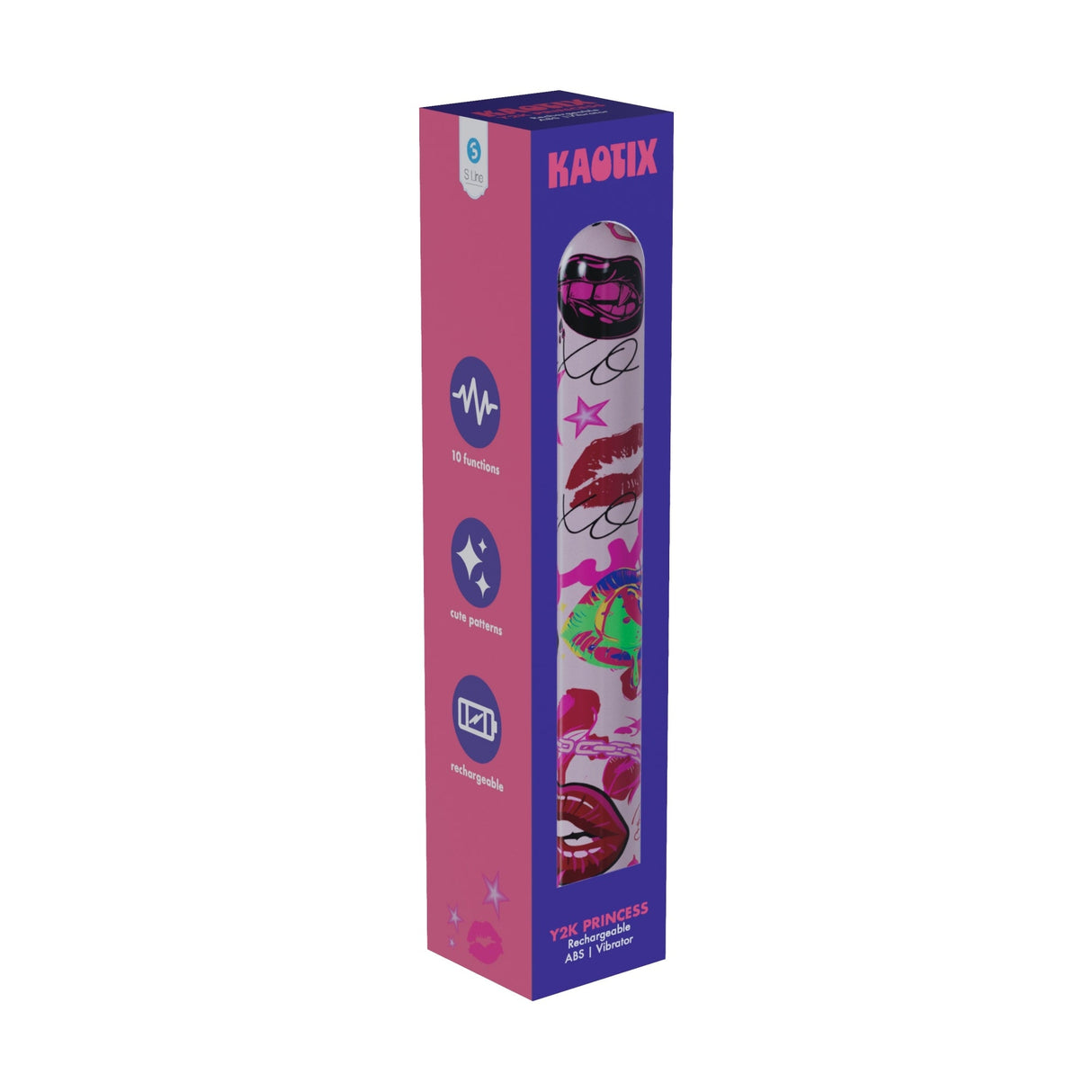 S Line Kaotix USB Rechargeable Vibrators Display Box Counter Display 4x5 - VIBRATORS