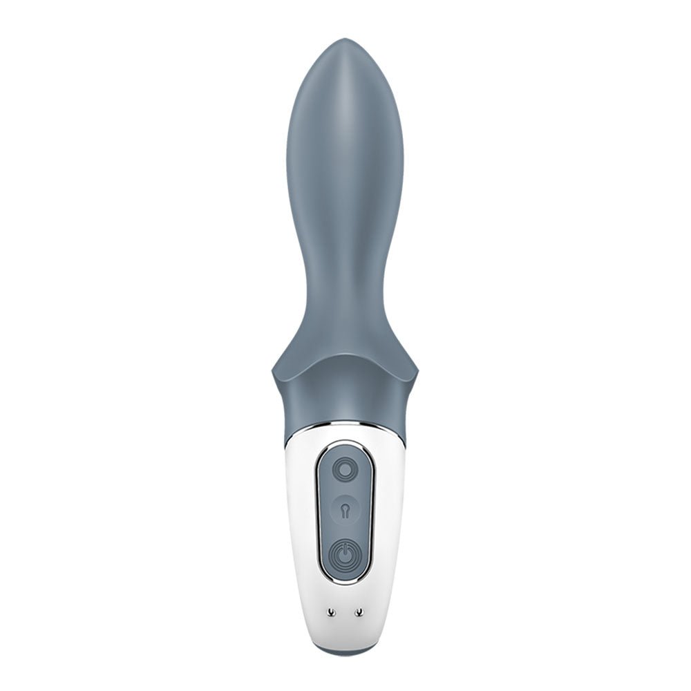 Satisfyer Air Pump Booty 1 - Grey Inflatable Anal Vibrator - Naughty by Nature Adult Store