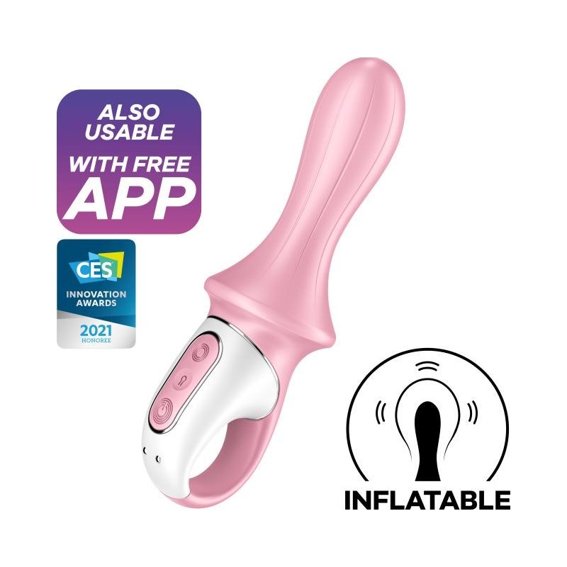 Satisfyer Air Pump Booty 5+ Red - Adult Toys