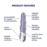 Satisfyer Air Pump Vibrator 1 - Inflatable Vibrator - VIBRATORS - PREMIUM - Naughty by Nature Adult Store