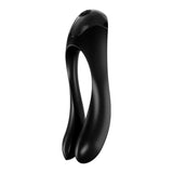 Satisfyer Candy Cane Finger Vibe Black - Adult Toys