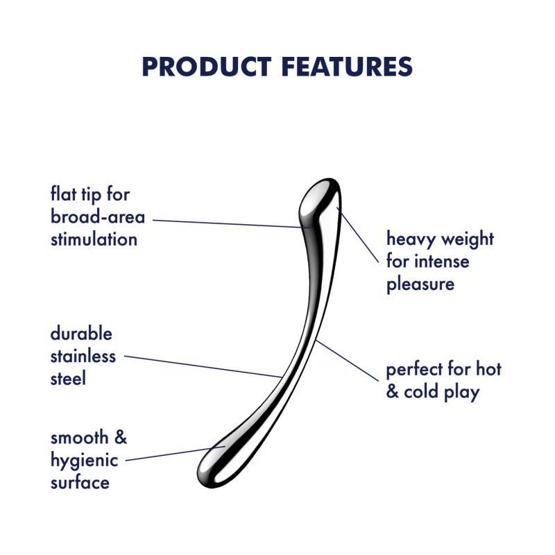 Satisfyer Cosmic Crest 1 Metal Dildo - Adult Toys