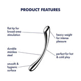 Satisfyer Cosmic Crest 1 Metal Dildo - Adult Toys