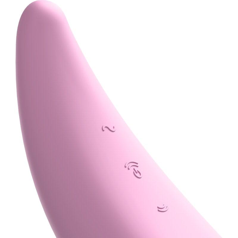 Satisfyer Curvy 3+ App Enabled Air - Pulse Clitoral Vibrator - Pink - Adult Toys