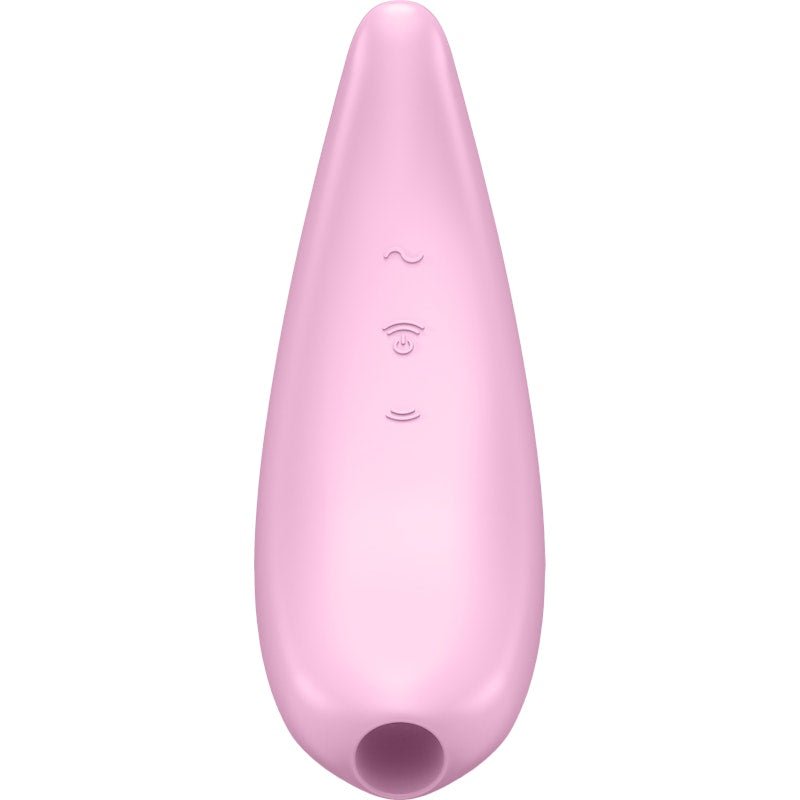 Satisfyer Curvy 3+ App Enabled Air - Pulse Clitoral Vibrator - Pink - Adult Toys