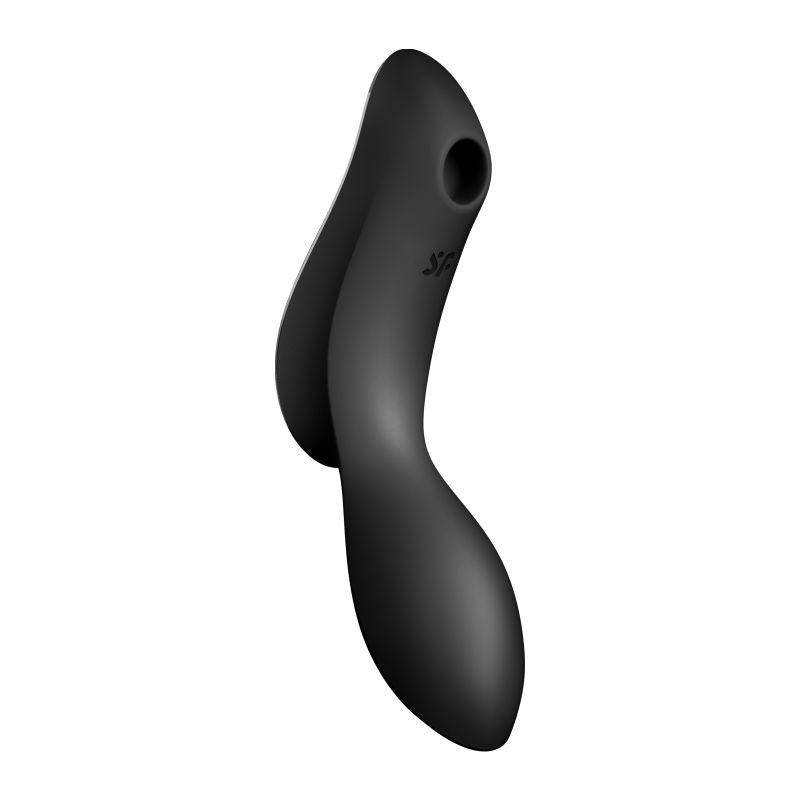 Satisfyer Curvy Trinity 2 Insertable Air Pulse Vibrator Black - Adult Toys