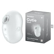Satisfyer Cutie Ghost - White - White USB Rechargeable Air Pulse Stimulator - AIR PULSATION - PREMIUM