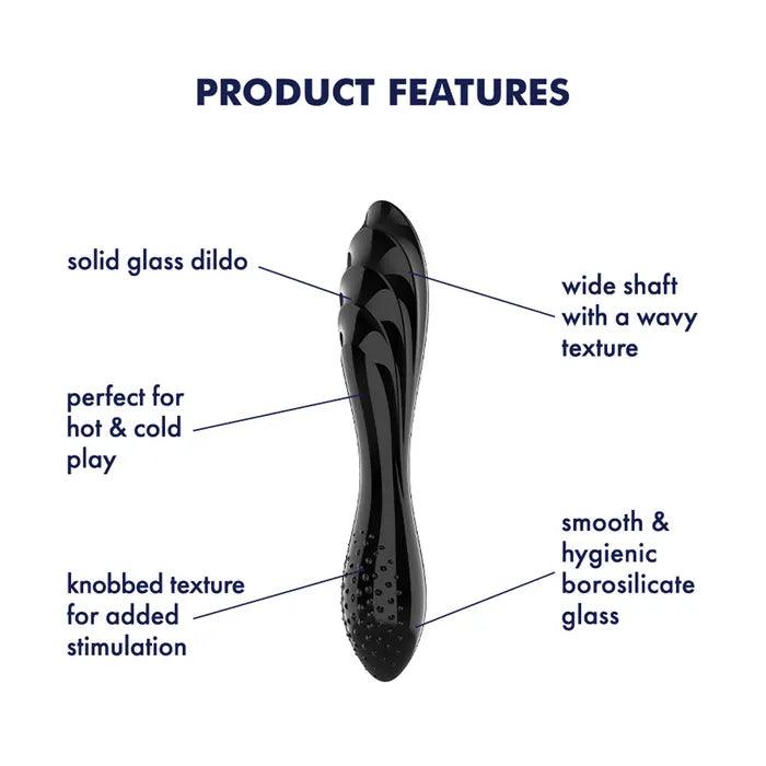 Satisfyer Dazzling Crystal 1 - Black - GLASS TOYS - PREMIUM