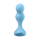Satisfyer Deep Diver Vibrating Connect App Anal Plug Blue - Adult Toys