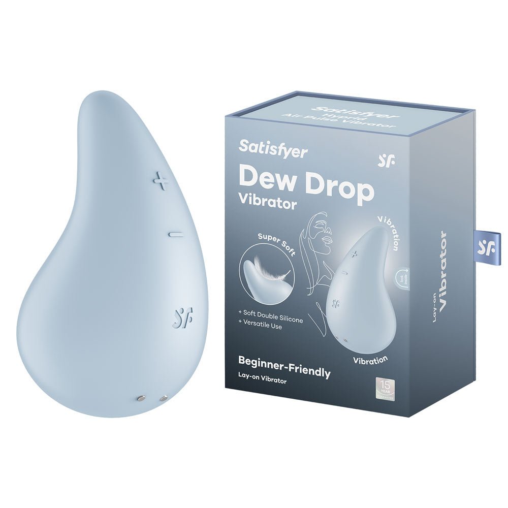 Satisfyer Dew Drop - Light Blue USB Rechargeable Stimulator - STIMULATORS - PREMIUM