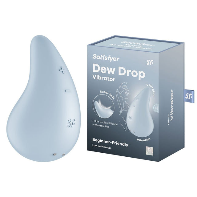 Satisfyer Dew Drop - Light Blue USB Rechargeable Stimulator - STIMULATORS - PREMIUM