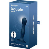 Satisfyer Double Ball - R Dildo Blue - Adult Toys