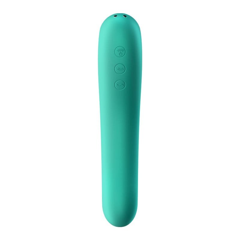 Satisfyer Dual Kiss Green - Adult Toys