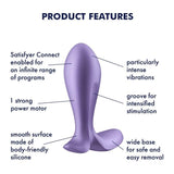Satisfyer Intensity Plug Purple - Adult Toys
