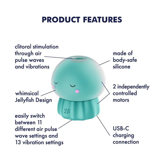 Satisfyer Jelly - cious - Green Air Pulse Stimulator - AIR PULSATION