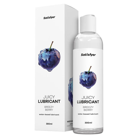 Satisfyer Juicy Breezy Berry Water - Based Lubricant | Blueberry Scented 300ml - LUBES - LOCAL