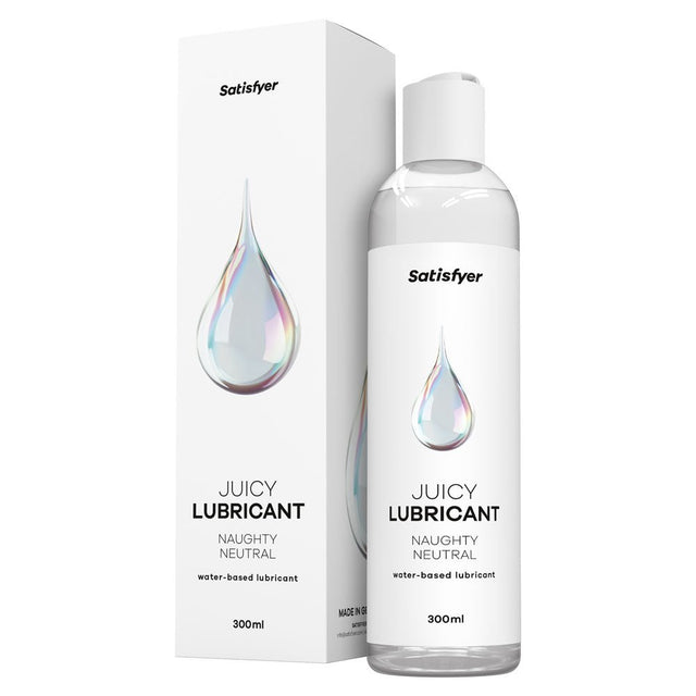 Satisfyer Juicy Water Based Lubricant – Unscented Neutral Lube, 300ml - LUBES - LOCAL