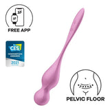 Satisfyer Love Birds 1 Kegel Pelvic Floor Trainer w Connect App Pink - Adult Toys