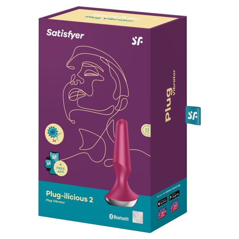 Satisfyer Plug - ilicious 2 Berry - Adult Toys