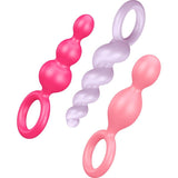 Satisfyer Plugs Booty Call 3 Pc Colour - Adult Toys
