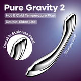 Satisfyer Pure Gravity 2 Metal Dildo - Adult Toys