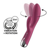 Satisfyer Spinning Rabbit 1 Red - Adult Toys