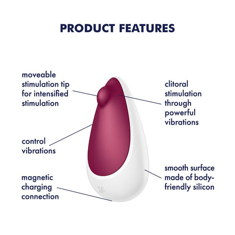 Satisfyer Spot On 3 - Berry USB Rechargeable Stimulator - STIMULATORS - PREMIUM