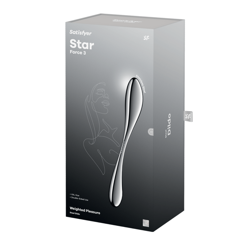 Satisfyer Star Force 3 Metal Dildo - Adult Toys