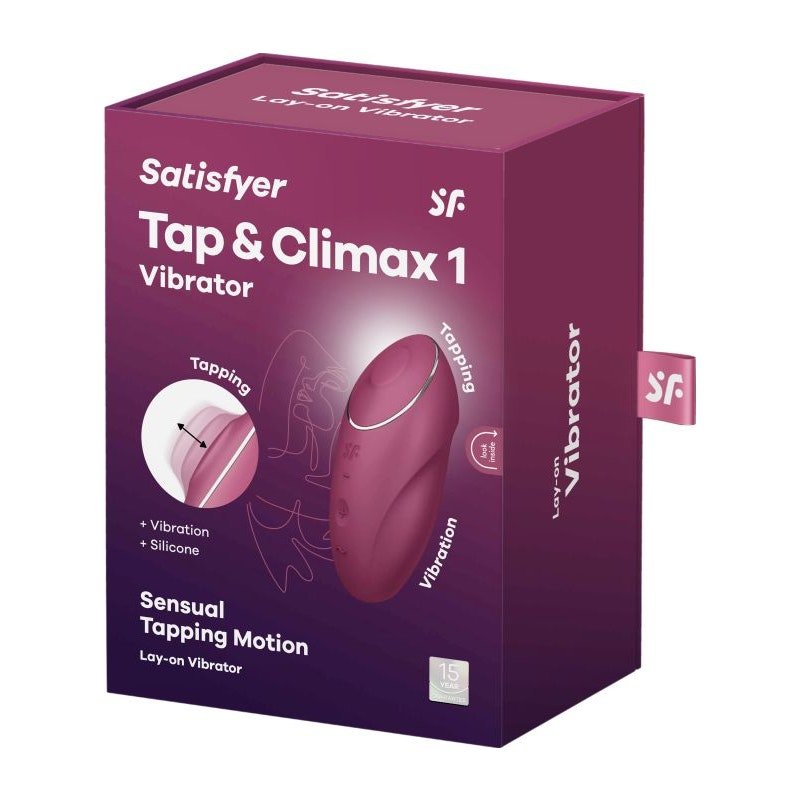 Satisfyer Tap and Climax 1 Red - Adult Toys