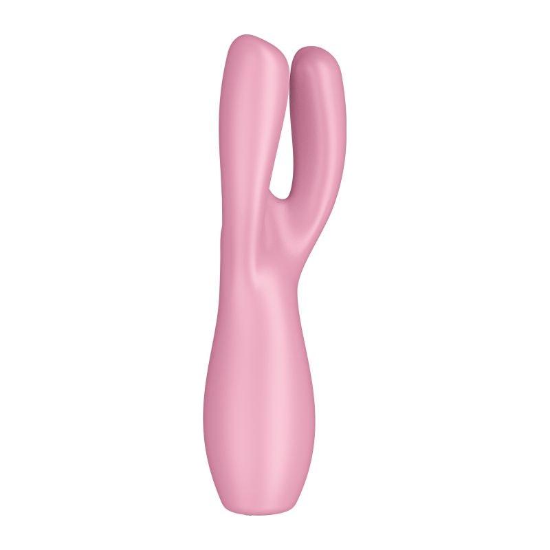 Satisfyer Threesome 3 Layon Vibrator Pink - Adult Toys