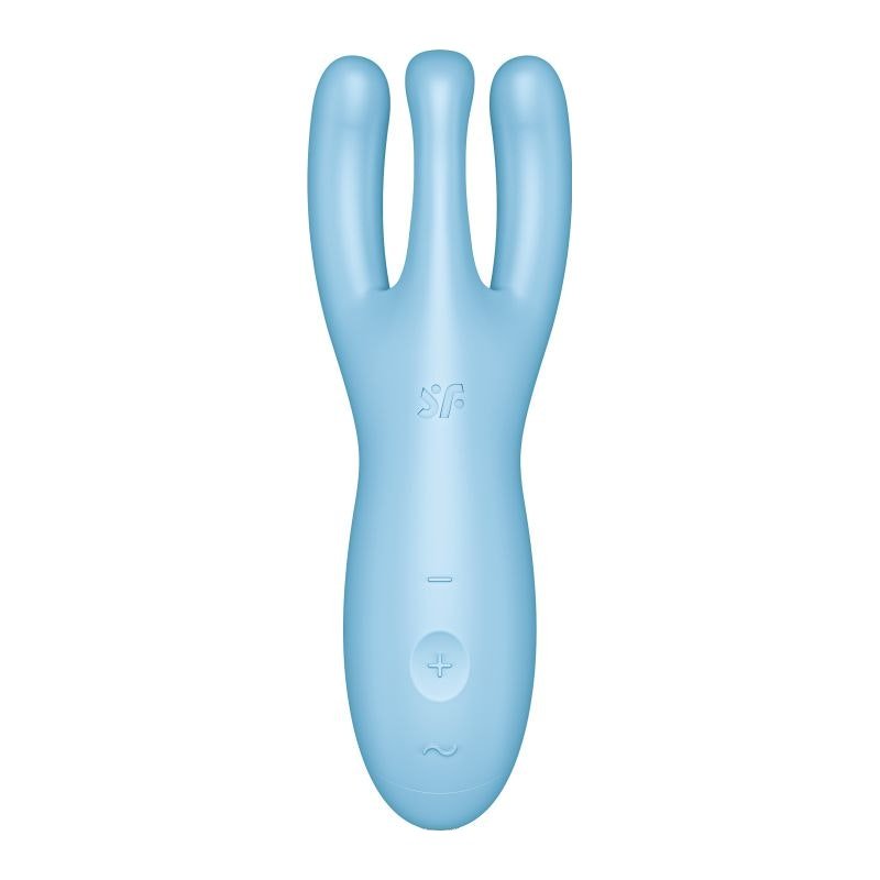 Satisfyer Threesome 4 Connect App Layon Vibrator Blue - Adult Toys