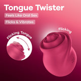 Satisfyer Tongue Twister - Pink USB Rechargeable Stimulator - STIMULATORS - PREMIUM