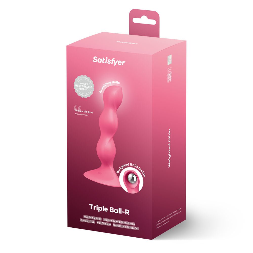 Satisfyer Triple Ball - R - Red Beaded Anal Plug - ANAL TOYS - PREMIUM