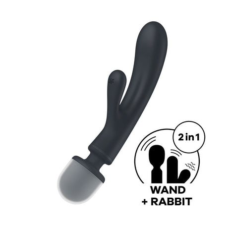Satisfyer Triple Lover - Rabbit Vibrator and Massage Wand - Naughty by Nature Adult Store