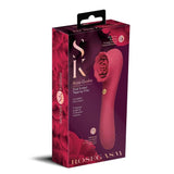 Secret Kisses Rosegasm Rose Quake Dual Ended Tapping Vibe 18.8 cm - VIBRATORS