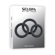 Selopa 3 RING CIRCUS - Black Cock Rings - Set of 3 Sizes - COCK RINGS