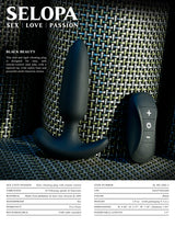 Selopa BLACK BEAUTY - Vibrating Butt Plug with Wireless Remote - ANAL TOYS