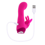 Selopa BUTTERFLY LOVE - Pink 13.8 cm USB Rechargeable Butterfly Vibrator - VIBRATORS