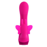 Selopa BUTTERFLY LOVE - Pink 13.8 cm USB Rechargeable Butterfly Vibrator - VIBRATORS