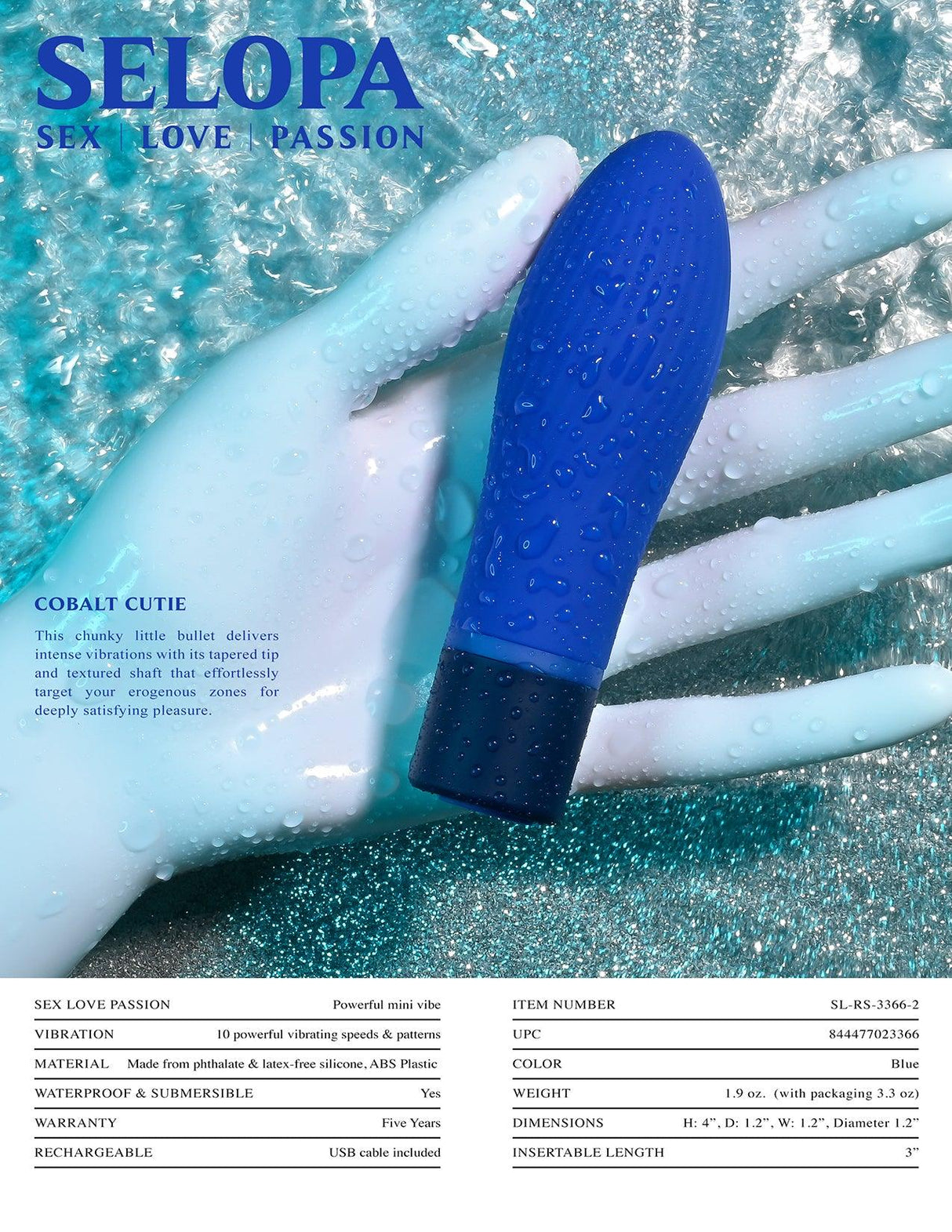 Selopa COBALT CUTIE - BULLETS & EGGS