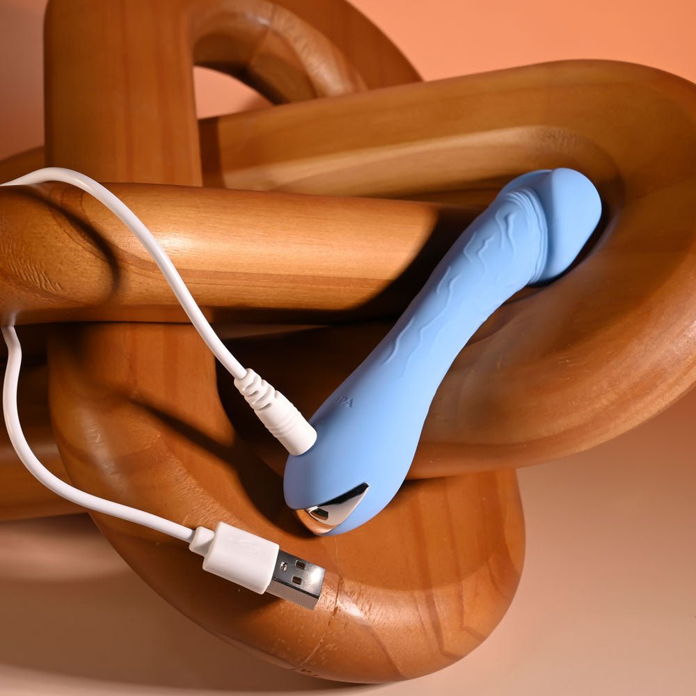 Selopa Dainty Dick Baby Blue USB Rechargeable Mini Vibrator - VIBRATORS