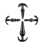 Selopa INTRO TO PLUGS - Black Butt Plugs - Set of 4 - ANAL TOYS
