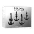Selopa INTRO TO PLUGS - Black Butt Plugs - Set of 4 - ANAL TOYS