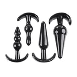 Selopa INTRO TO PLUGS - Black Butt Plugs - Set of 4 - ANAL TOYS
