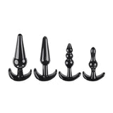 Selopa INTRO TO PLUGS - Black Butt Plugs - Set of 4 - ANAL TOYS