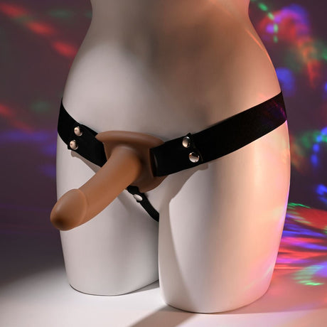 Selopa OUR FIRST HOLLOW STRAP ON DARK - Brown 16.3 cm - STRAP - ONS - Naughty by Nature Adult Store
