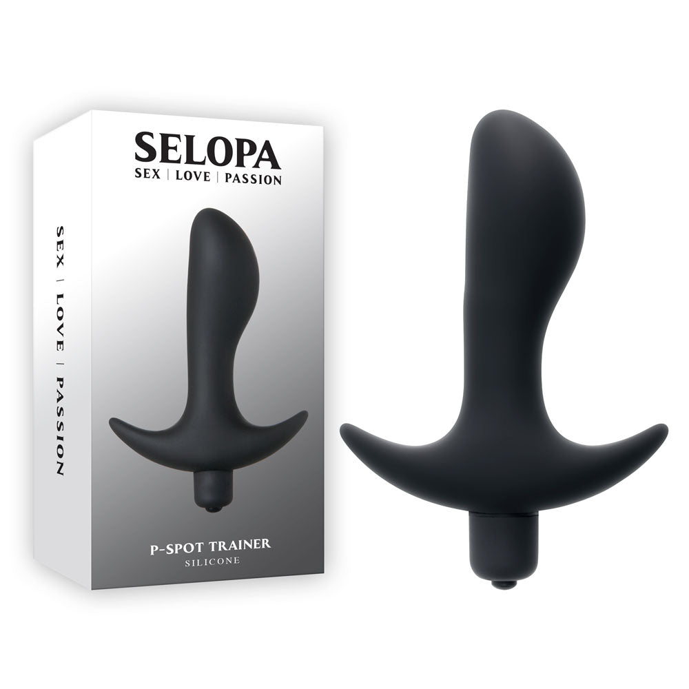 Selopa P - SPOT TRAINER - Black 12.7 cm Vibrating Prostate Massager - Anal Toys