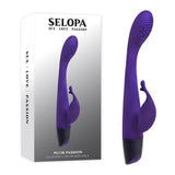 Selopa PLUM PASSION - Purple 18.3 cm USB Rechargeable Rabbit Vibrator - VIBRATORS