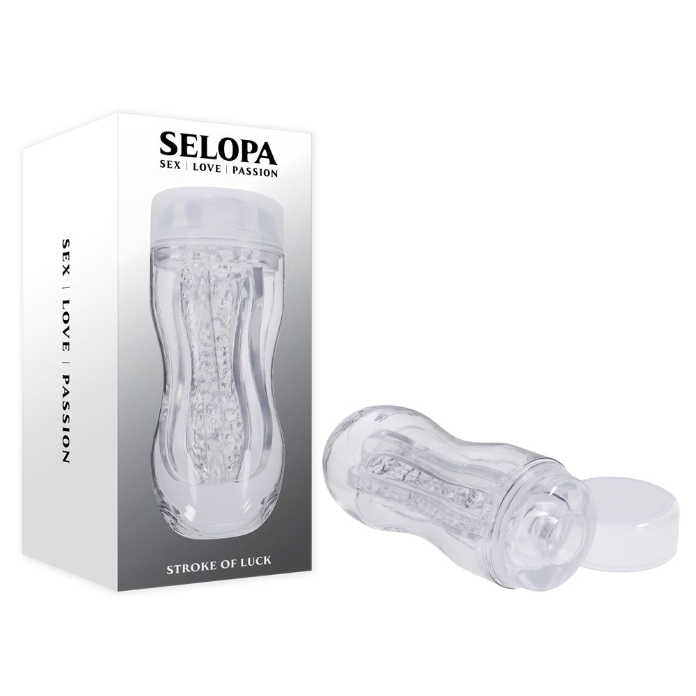 Selopa STROKE OF LUCK - Clear Stroker - MASTURBATORS - Naughty by Nature Adult Store